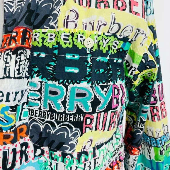 Authentic Burberry cotton button shirt Unisex Limited edition. - Picture 9 of 10